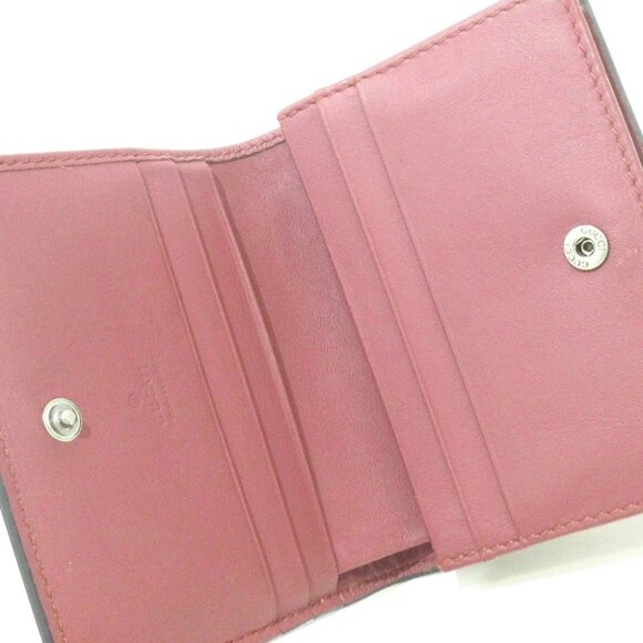 Auth GUCCI GG Blooms Beige Pink Multi PVC Bifold Wallet - Picture 6 of 8